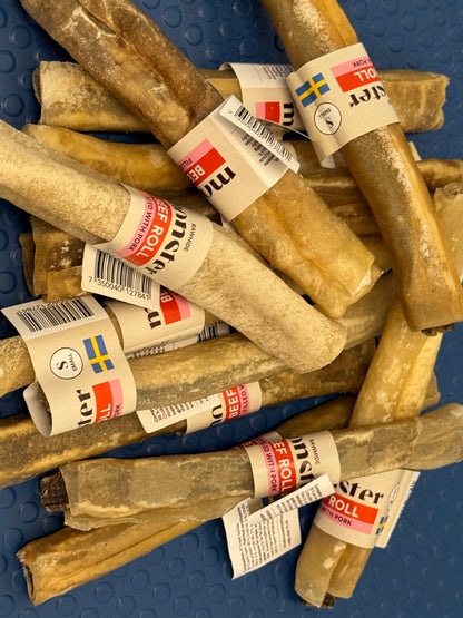 Hundtugg Beef roll fylld med griskött